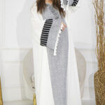 ⁦جلابيه رمادي شك من امام وبكم وسيع كتل⁩ - الصورة ⁦3⁩