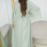 ⁦جلابيه تيفاني بخرز من صدر منتد الى اكتاف⁩ - الصورة ⁦3⁩