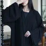 ⁦عباية ربع كلوش شيفون مبطنه بشك⁩ - الصورة ⁦7⁩