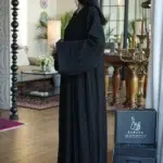 ⁦عباية ربع كلوش شيفون مبطنه بشك⁩ - الصورة ⁦2⁩