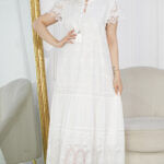 ⁦جلابيه ابيض نص كم بقصه جميل⁩ - الصورة ⁦4⁩