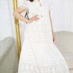 ⁦جلابيه ابيض نص كم بقصه جميل⁩ - الصورة ⁦5⁩