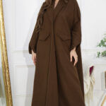 ⁦عباية جملي شتوية رسمية جوخ بقصة ربع كلوش⁩ - الصورة ⁦7⁩