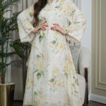 ⁦جلابية مشجره بورد اخضر⁩ - الصورة ⁦4⁩