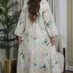 ⁦جلابية تركواز مورده بتيفاني⁩ - الصورة ⁦6⁩