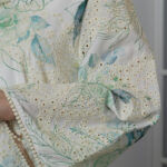 ⁦جلابية مشجره بورد تركواز⁩ - الصورة ⁦8⁩