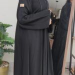 ⁦عبايه كلوش نواعم بشريط شك⁩ - الصورة ⁦6⁩