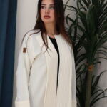 ⁦عبايه بيج ناعمة بكسرة من الخلف⁩ - الصورة ⁦6⁩