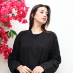 ⁦عبايه اسود بشك اسود من اكتاف⁩ - الصورة ⁦5⁩