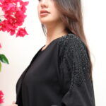 ⁦عبايه اسود بشك اسود من اكتاف⁩ - الصورة ⁦6⁩