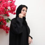 ⁦عبايه اسود بشك اسود من اكتاف⁩ - الصورة ⁦9⁩