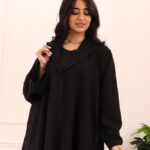 ⁦عباية بليزر رسمية بتطريز ورود منثرة⁩ - الصورة ⁦7⁩