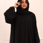 ⁦عبايه كلوش بتطريز شريط شك من اجناب و خلف⁩ - الصورة ⁦10⁩