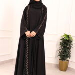 عبايه كلوش تطرير نحاسي مطفى