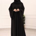 ⁦عبايه كلوش لف محدده بفصوص اسود من اكتاف⁩ - الصورة ⁦7⁩