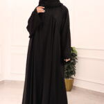 ⁦عباية كلوش بكسرات من الامام والخلف محدد بفصوص⁩ - الصورة ⁦8⁩