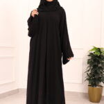 ⁦عباية ربع كلوش شيفون مبطنه بشك⁩ - الصورة ⁦14⁩