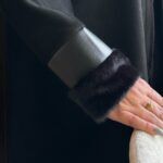 عباية شتوي شامواه بأكمام جلد