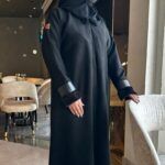 ⁦عباية شتوي شامواه بأكمام جلد⁩ - الصورة ⁦9⁩