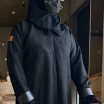 ⁦عباية شتوي شامواه بأكمام جلد⁩ - الصورة ⁦10⁩