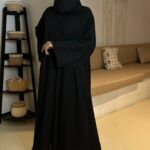 ⁦عبايه كتف مطرز باسود مخفى⁩ - الصورة ⁦8⁩