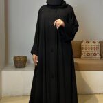 ⁦عباية مغلقة بكسر دقات زي كلوش⁩ - الصورة ⁦4⁩