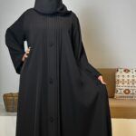 ⁦عباية مغلقة بكسر دقات زي كلوش⁩ - الصورة ⁦5⁩