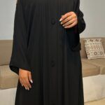 ⁦عباية مغلقة بكسر دقات زي كلوش⁩ - الصورة ⁦6⁩