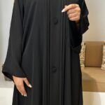 ⁦عباية مغلقة بكسر دقات زي كلوش⁩ - الصورة ⁦2⁩