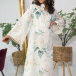 ⁦جلابية بناتي تركواز مورده بتيفاني⁩ - الصورة ⁦2⁩