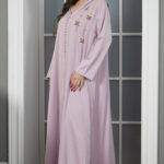 ⁦جلابية مغربي موف بتطريز خرز لامع⁩ - الصورة ⁦2⁩