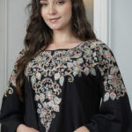 جلابيه اسود بخرز من صدر منتد الى اكتاف