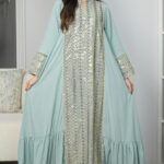 ⁦جلابيه تيفاني خليجيه بترتر⁩ - الصورة ⁦9⁩