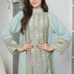 ⁦جلابيه تيفاني خليجيه بترتر⁩ - الصورة ⁦8⁩