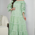 ⁦فستان تيفاني لنن بكسر⁩ - الصورة ⁦6⁩