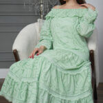 ⁦فستان تيفاني لنن بكسر⁩ - الصورة ⁦2⁩