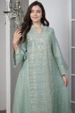 ⁦جلابيه تيفاني خليجيه بترتر⁩ - الصورة ⁦5⁩