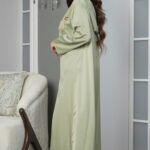 ⁦جلابية مغربي تيفاني بتطريز خرز لامع⁩ - الصورة ⁦4⁩