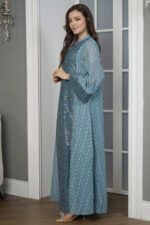 ⁦جلابيه تركواز خليجيه بترتر و لياقه⁩ - الصورة ⁦5⁩