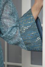 ⁦جلابيه تركواز خليجيه بترتر و لياقه⁩ - الصورة ⁦6⁩