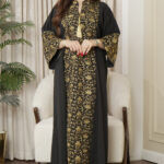 ⁦جلابيه اسود خليجيه بلياقه⁩ - الصورة ⁦3⁩