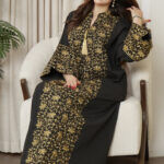 ⁦جلابيه اسود خليجيه بلياقه⁩ - الصورة ⁦5⁩