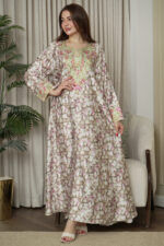 ⁦مخاوير احمر اماراتيه محدد من الحلق بفصوص (٤)⁩ - الصورة ⁦5⁩