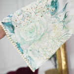 ⁦جلابية بناتي مشجره بورد تركواز⁩ - الصورة ⁦7⁩