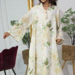 ⁦جلابية بناتي مشجره بورد اخضر⁩ - الصورة ⁦2⁩