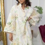 جلابية بناتي مشجره بورد اخضر