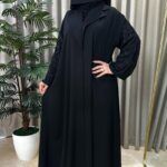 ⁦عباية بياقة شك أسود على الاكمام⁩ - الصورة ⁦5⁩