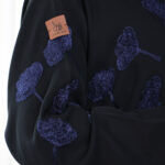 ⁦عبايه تالا مطرزة بخيوط كحلي⁩ - الصورة ⁦4⁩