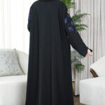 ⁦عبايه تالا مطرزة بخيوط كحلي⁩ - الصورة ⁦7⁩