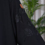 ⁦عبايه تالا متطرزة بخيوط اسود⁩ - الصورة ⁦6⁩